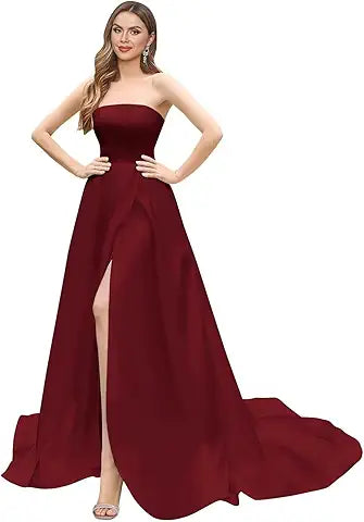 ELEGANT SATIN LONG DRESS