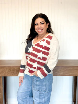 ALL AMERICAN EASE LONG SLEEVE TOP