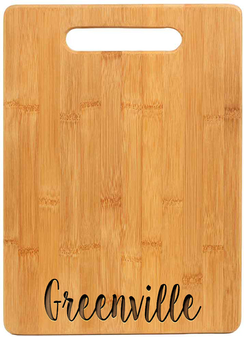CITY SCRIPT CUTTING BOARD