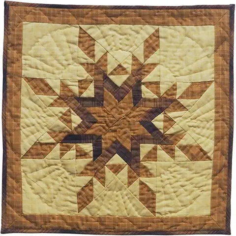 AUTUMN STAR WALL HANGING QUILT 18X18 INCH